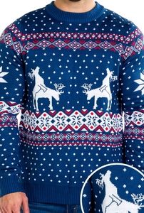 Tipsy Elves Men's Reindeer Ugly Christmas Sweater
